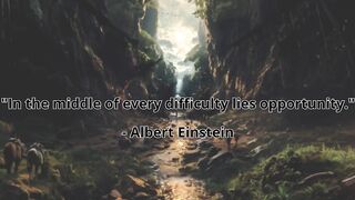"In the middle of every difficulty lies opportunity." - Albert Einstein