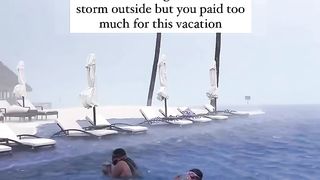 When Paradise Meets Stormy Weather! ️