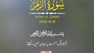 قرآن کی تلاوت سورہ زمر آیت 45 تا 46