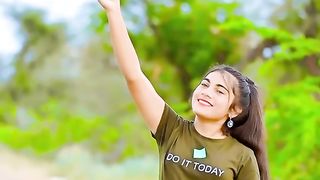 Beautiful girl and drone cemra and song 2