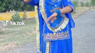 Beautiful girl and song and dance