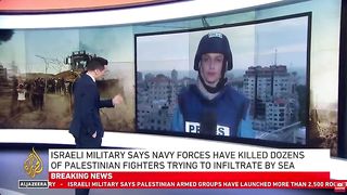 Israel-Palestine Conflict: Tower hit behind