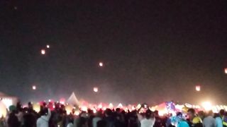 A thousand lanterns in the sky at Parangtritis Beach, Yogyakarta