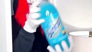 Clown puts soda on my noodles ----