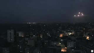 Israel War | View of the Iron Dome Intercepting Rockets from Gaza | RCF