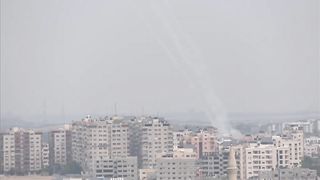 Israel War | Hamas Launching a Large Barrage of Rockets Towards Israel | 10-09-2023 12:37  | RCF