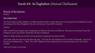 Surah At-Taghabun (The Cheating)_ Arabic and English translation.