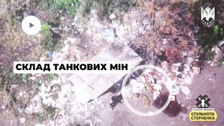 Ukraine Russia War | Ukrainian Kamikaze Drone Hits a Pile of Anti-Tank Mines | Big Explos | RCF