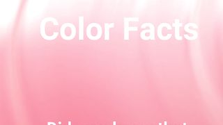 Color Facts - PINK 2