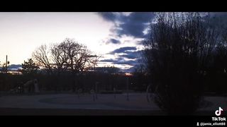 Time lapse at sunset