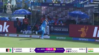 Rahmanullah Gurbaz - Wicket - India vs Afghanistan