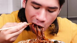 Jajangmyeon (Korean black bean noodles)