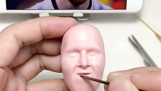 Clay sculpture: One line to demonstrate your support for Messi