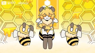 야 꿀벌 - Robbing Beehives _ Minecraft anime.