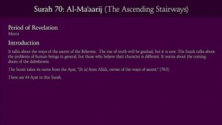 Surah Al-Ma_aarij (The Ascending Stairways)_ Arabic and English translation.