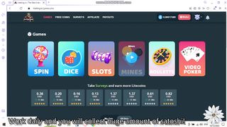 free Litecoin crypto coins diamonds game ! play live