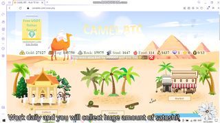 FREE game- camelBTC ! live playing  / free bitcoin game