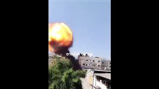 Israel War | Detail of Building Foundation Impact in Slow Motion | RCF