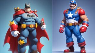 SUPERHEROES BUT MARIO BROSS /All Characters (Marvel & DC) #marvel