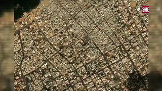 Gaza from the Sky: Before and After 4k view how much destroy Israel