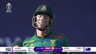 Rassie van-der-Dussen - Wicket - Australia vs South Africa