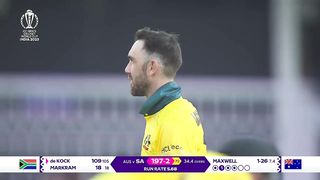 Quinton de-Kock - Wicket - Australia vs South Africa ICC CWC 2023.