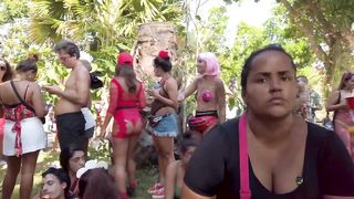 PARTY CARNIVAL In BRAZIL - RIO De Janeiro Street Carnival.