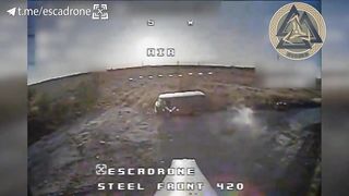 Ukraine Russia War | Two Russian UAZ Vans Hit by UA Drones | Direct Impact on Driver | RCF