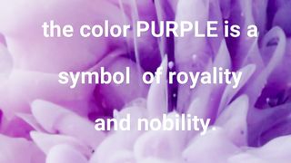 Color Facts - Purple