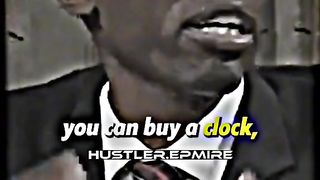 You can buy clock but can't buy time۔ money is not everything.