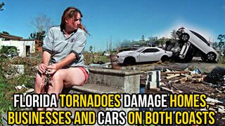 Florida tornadoes damage homes, businesses and cars on both coasts