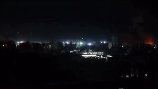 Israel War | Lightning Strikes as Smoke Billows During Israeli Airstrike in Gaza | RCF