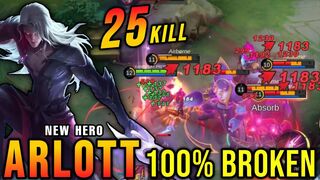Arlott New Hero Mobile Legends 100% Broken!! - New Hero Tryout ~ MLBB