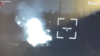 Ukrainian paratroopers wipe out Russian tank in guided missile ambush