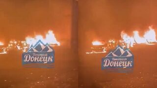 Ukrainian random shelling of Donetsk