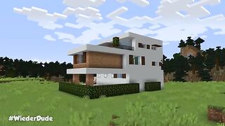 Minecraft: How to Build a Modern House Tutorial (Easy) #32 - Interior in Description!