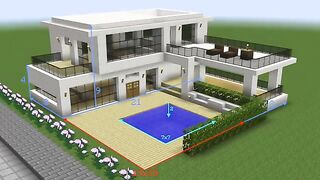 Minecraft - How to build a modern house 5