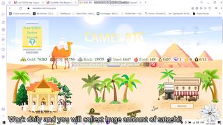 free bitcoin game camelBTC play2earn  - referrals crypto coins game