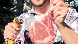 Full Video of my infamous Flaming Hennessy Tomahawk