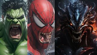 SUPERHEROES WITH ANGRY FACE