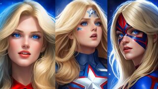 SUPERHEROES BUT BLONDE GIRLS
