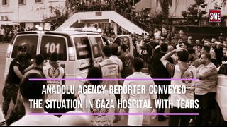Female Reporter Conveyed the situation in Gaza hospital with tears