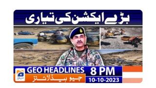 Geo News Headlines 8 PM - ---------- ------ ------ ------------__ _ 10th Oct 2023