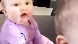 Funny baby cuty