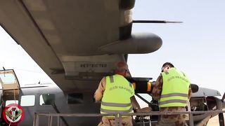 Iraq | AC-208 Fires Hellfire Missiles at IS Positions | RCF