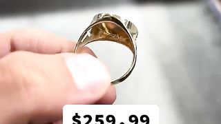 Solid Gold Men's Last Supper Ultima Cena Ring