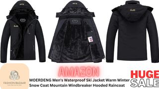 MOERDENG Men's Waterproof Ski Jacket Warm Winter Snow Coat | TechWithDanishKhan