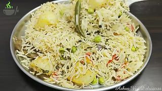 Aloo Matar Pulao Recipe _Potato and Green Peas Masala Recipe ♥️♥️♥️