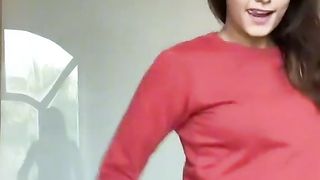 wowww beautiful  girl in bold dress