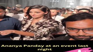 Ananya Panday at an event last night #ananyapanday #youtubeshort #shorts #trending #viral #shortvideo